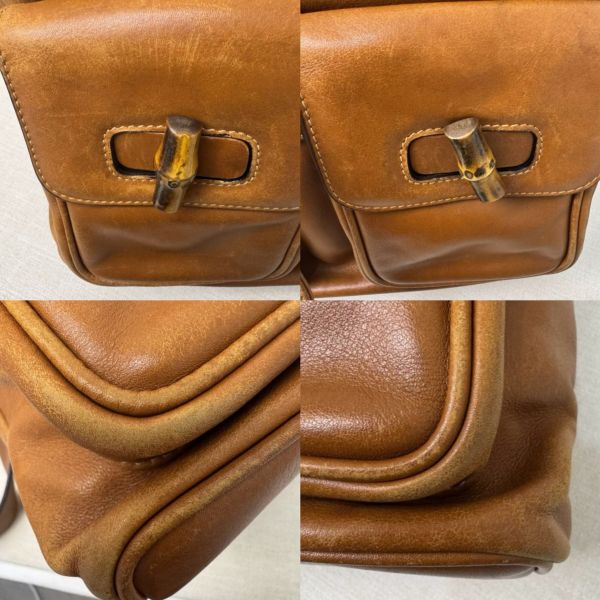 Gucci 竹節雙肩包 