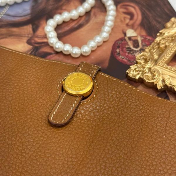 Hermès Dogon long Wallet 手包長銀包 金棕 