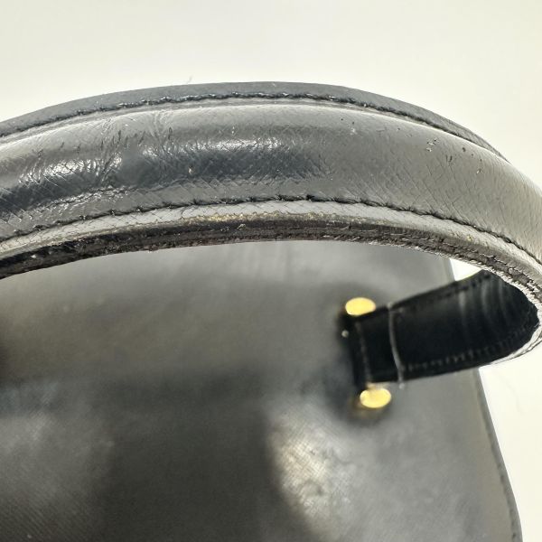 Versace Vintage 中古太陽神標誌黑色手提化妝包 