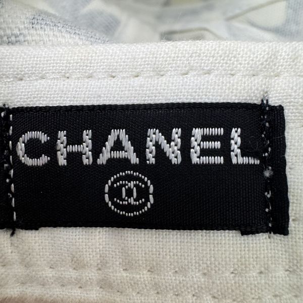 Chanel 藍色 幸運草雙C logo 棒球帽 