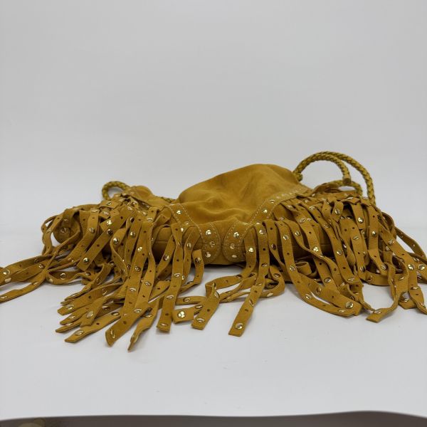 Loewe 黃色絨面革 (Suede) 手提包 