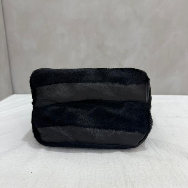 FENDI 馬毛黑色肩包 