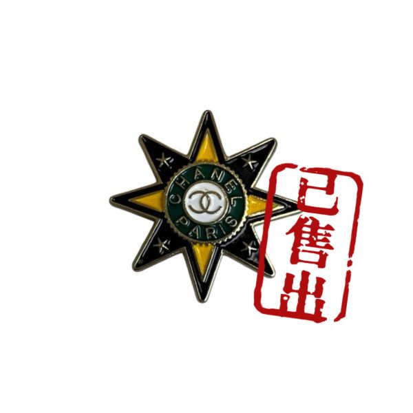 Chanel CC 星星胸針 