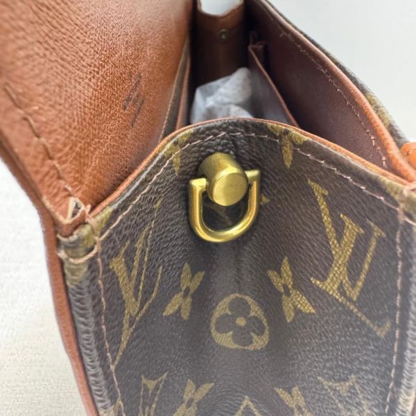 Louis Vuitton 經典老花紅皮手拿包 