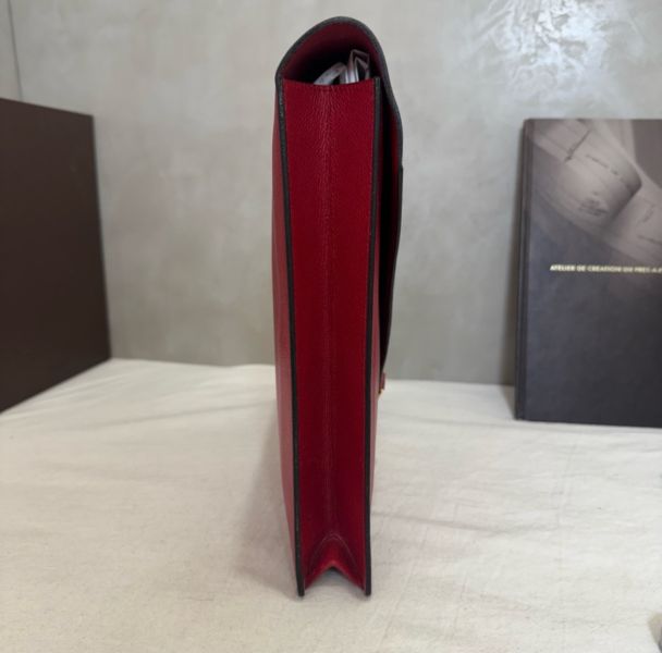 Hermès 紅色手提公事包 