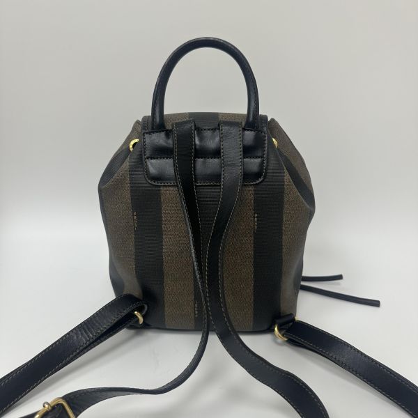 Fendi Pequin 條紋背包 