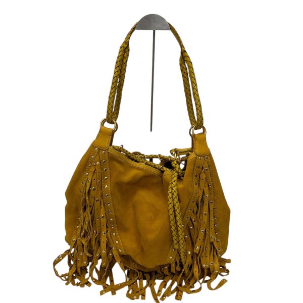 Loewe 黃色絨面革 (Suede) 手提包 
