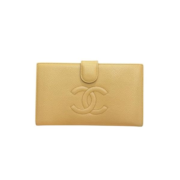 Chanel 米色長夾 
