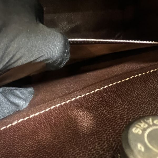 Hermès  深咖銀扣 