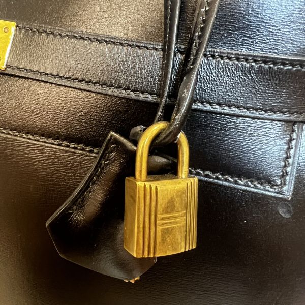 Hermès Kelly 32 黑色金扣 
