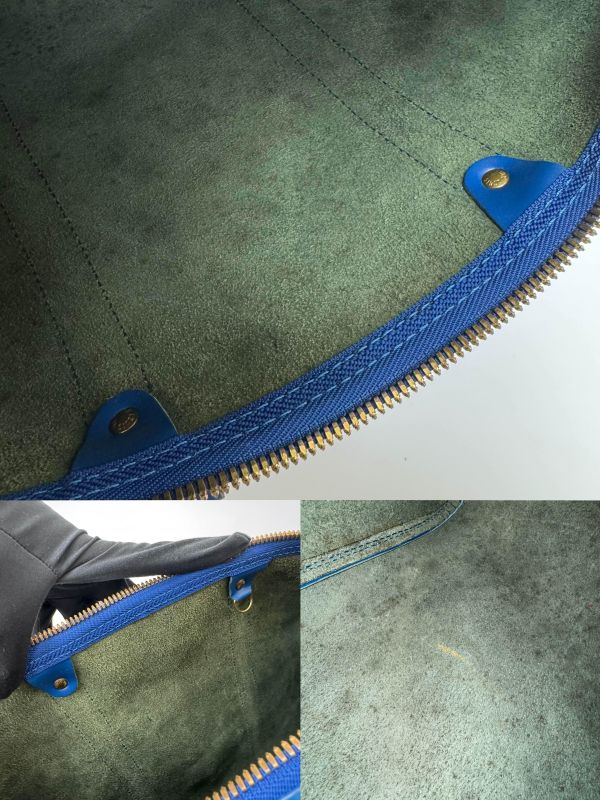 Louis Vuitton Keepall 50藍色旅行袋 