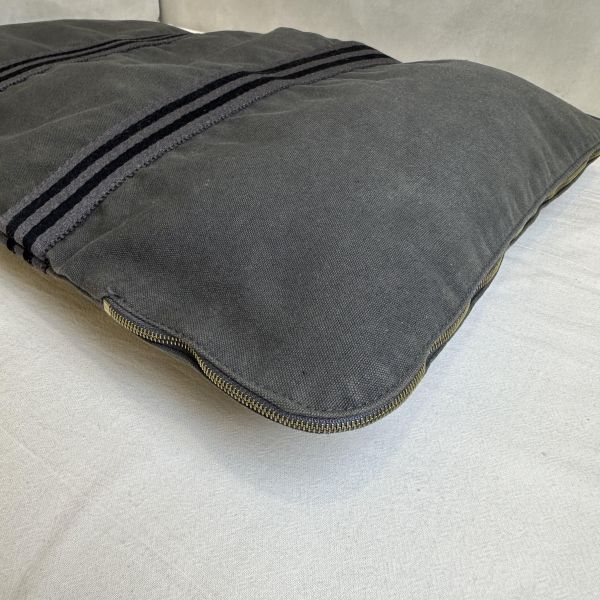 Hermès 愛馬仕 灰色帆布Fourre Tout Porte Documents 商務包 