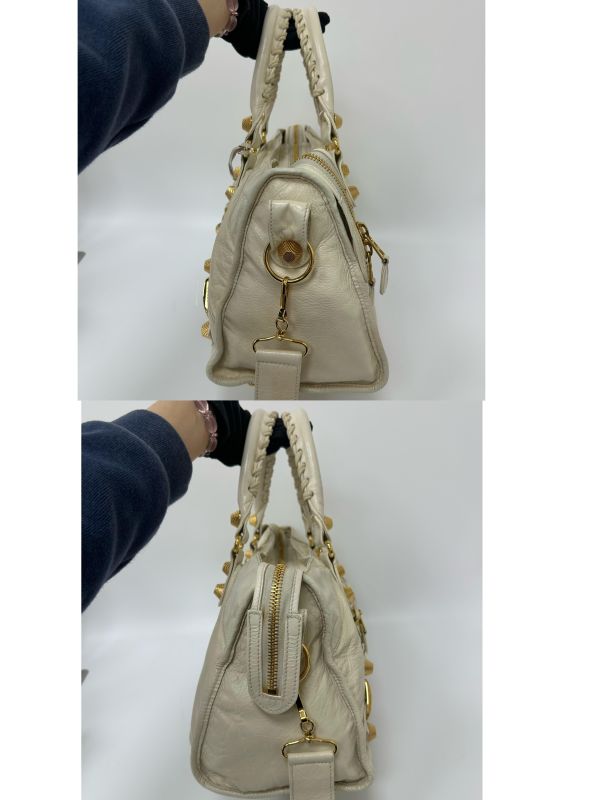 Balenciaga 白色 Giant Part Time 機車包 
