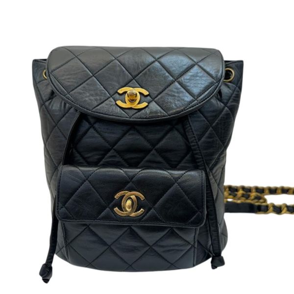 Chanel  Duma 黑色金扣 