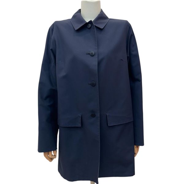 Burberry 深藍色復古女士風衣 