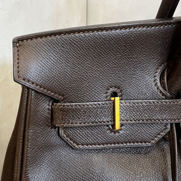 Hermès Birkin 柏金包 35 深巧克力色 