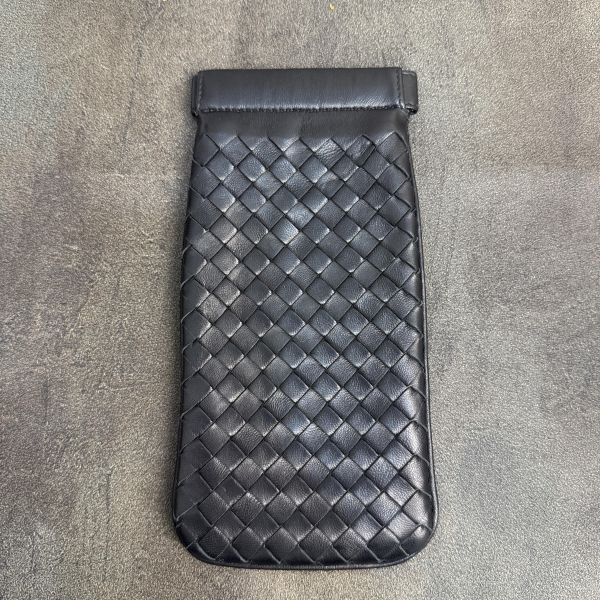 Bottega Veneta 經典Intrecciato 編織小羊皮眼鏡盒 / 太陽眼鏡套* 