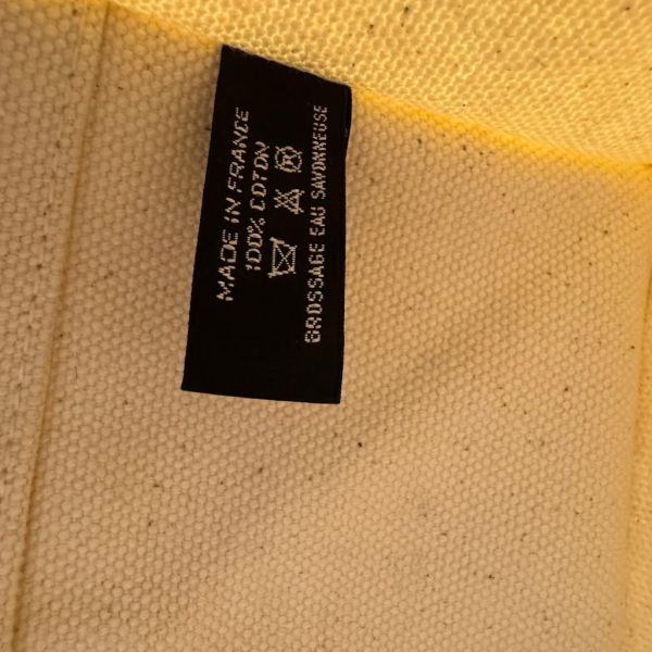 Hermès Herbag Cabas 橘色提把帆布托特包 