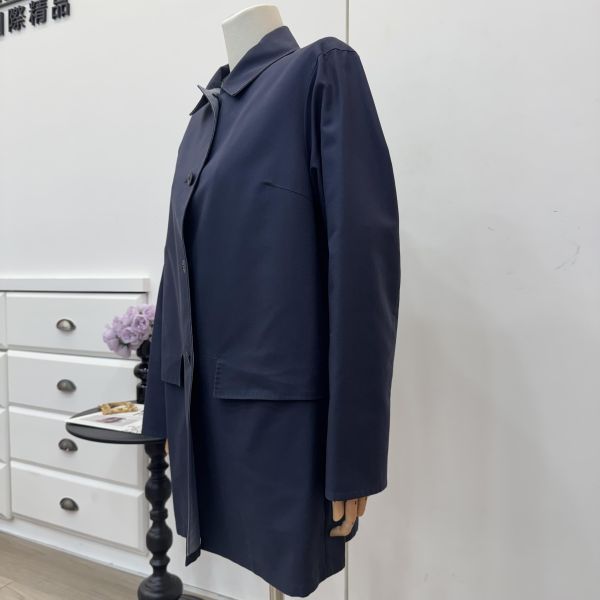 Burberry 深藍色復古女士風衣 