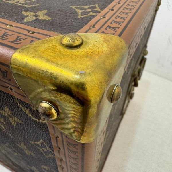 Louis Vuitton 古董老花硬殼手提化妝箱 