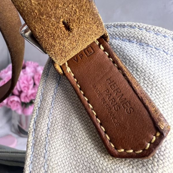 Hermès 帆布肩背包 