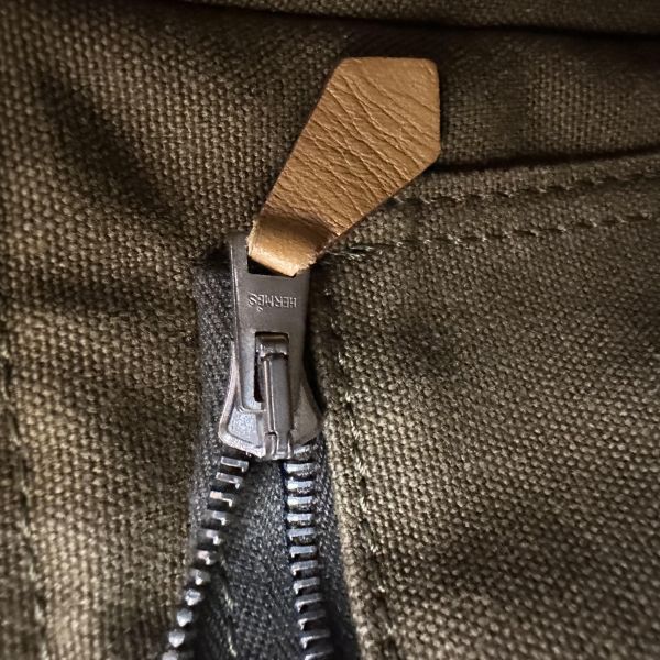 Hermès 中古綠色小號帆布手袋 