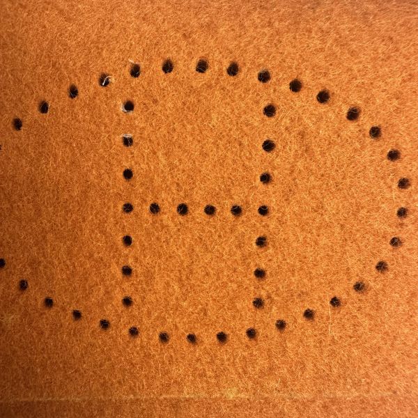 HERMES 中古Etui Cartes GM 橘色毛氈撲克牌套 多功能收納盒 