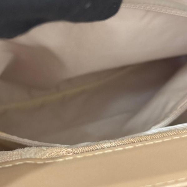CHANEL 奶茶色冰磚手提包 