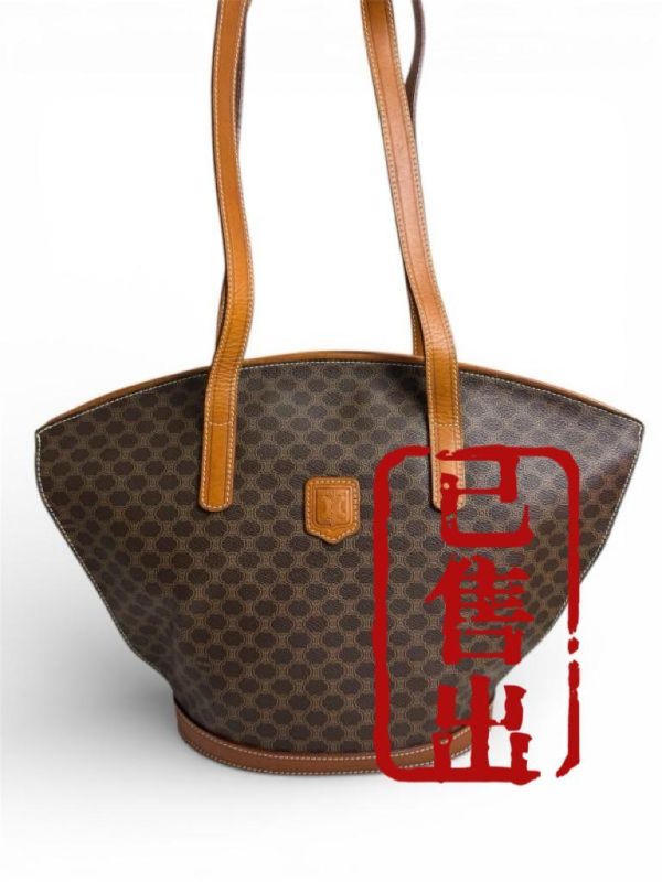 Celine 老花貝殼托特包 