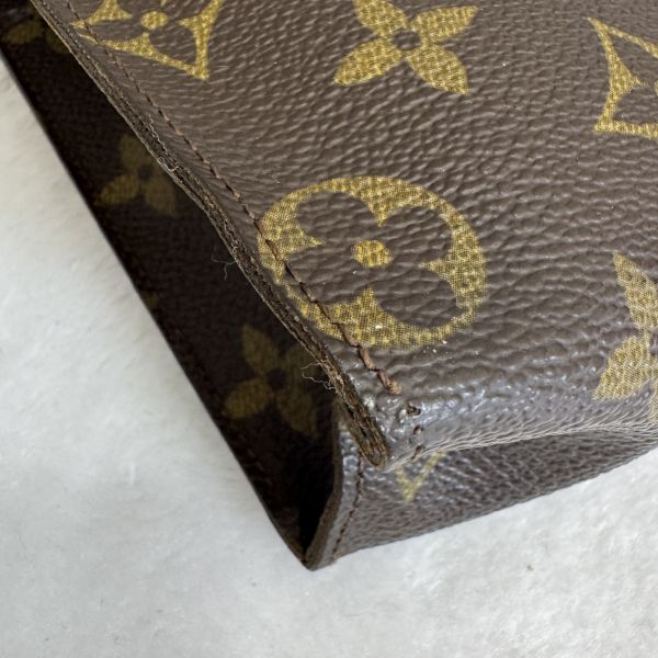 LV 老花洗漱大號手拿包 