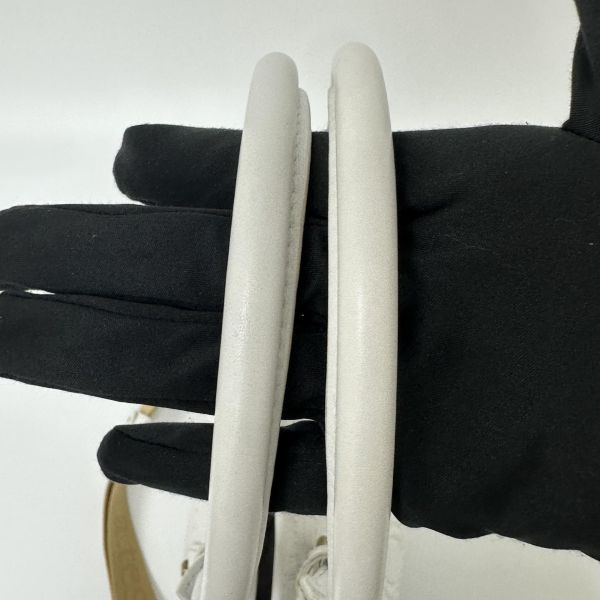 Testoni 鐵獅東尼 編織紋壓花象牙白托特包 