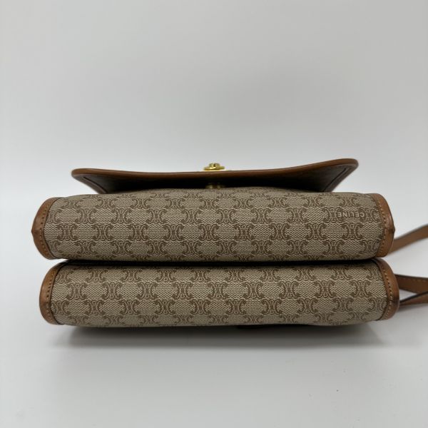 Celine 賽琳 老花帆布郵差包 