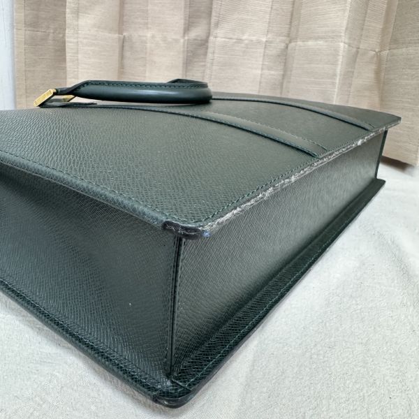 LV 綠色全皮公文包 