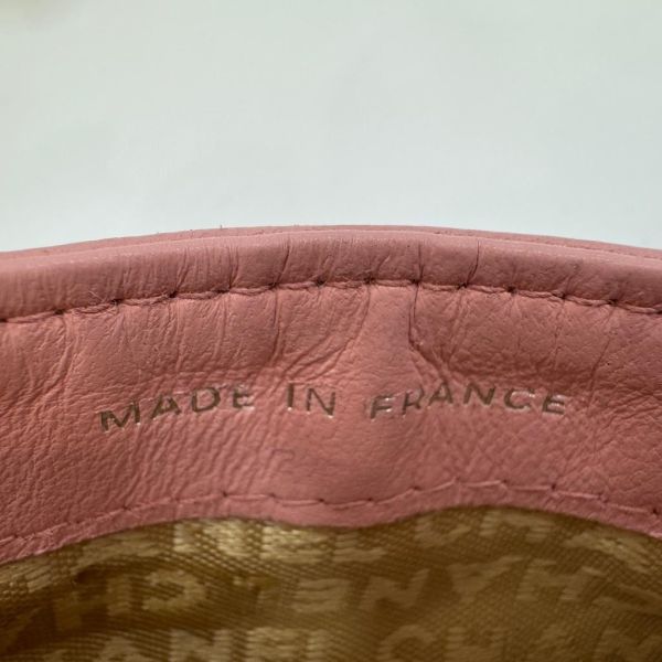 Chanel 粉色印花卡夾 