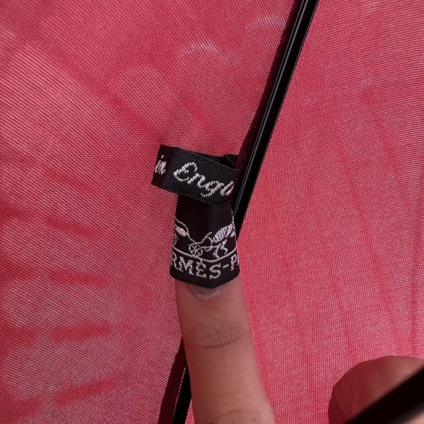 Hermès 愛馬仕 酒紅色長傘 