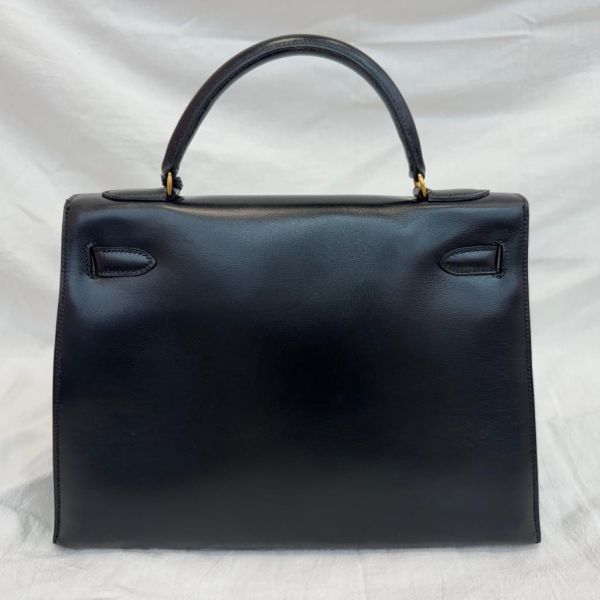 Hermès Kelly 32 黑色金扣 