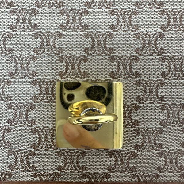 Celine 賽琳 老花帆布郵差包 