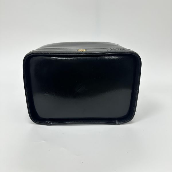 Versace Vintage 中古太陽神標誌黑色手提化妝包 