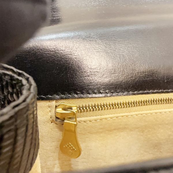 Bottega Veneta 黑色蜥蜴皮晚宴包 