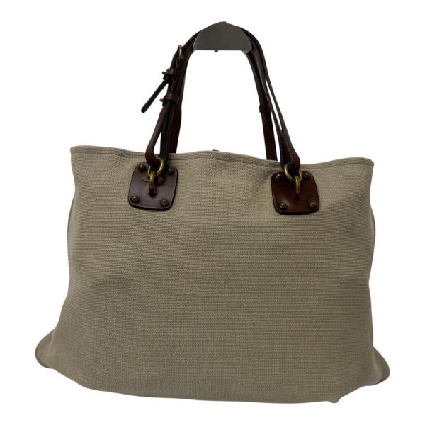 BOTTEGA VENETA 帆布金釦手腕袋卡其 