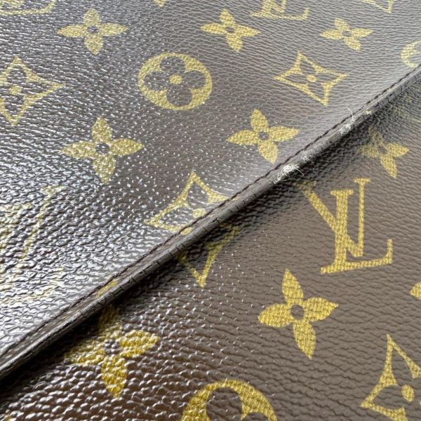 Louis Vuitton 紅皮老花 手提公事包 