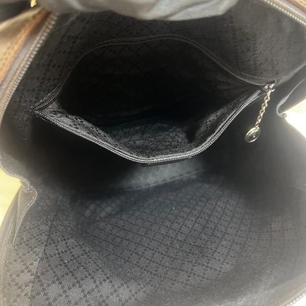 Gucci 竹節帆布單帶後背包 