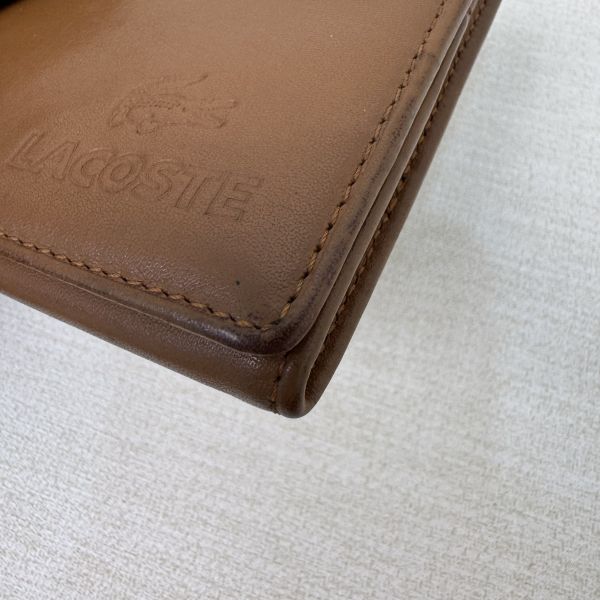 Lacoste 棕色零錢包 