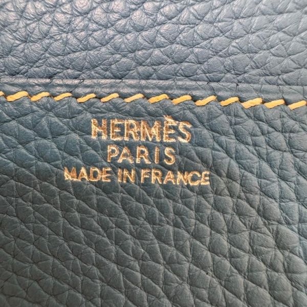 Hermès Béarn Wallet 藍色長夾 