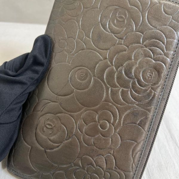 CHANEL 山茶花系列 長夾卡夾 