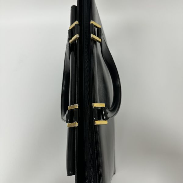 YSL 聖羅蘭 黑色皮革托特包 