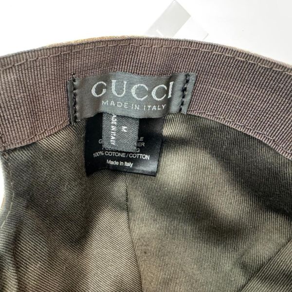 Gucci 帆布雪莉線棒球帽 