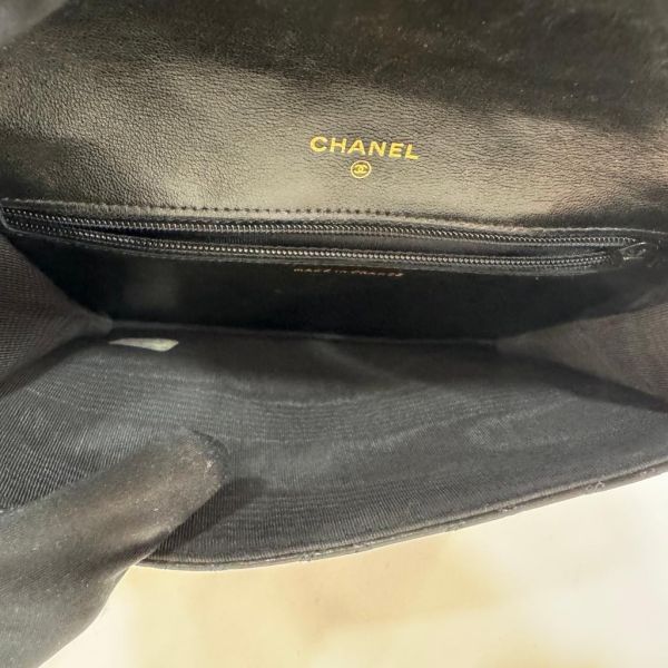 Chanel vintage 黑金手拿錢包 