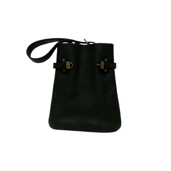 Gucci皮革迷你水桶包 