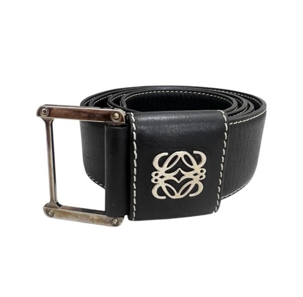 LOEWE 黑色皮帶 
